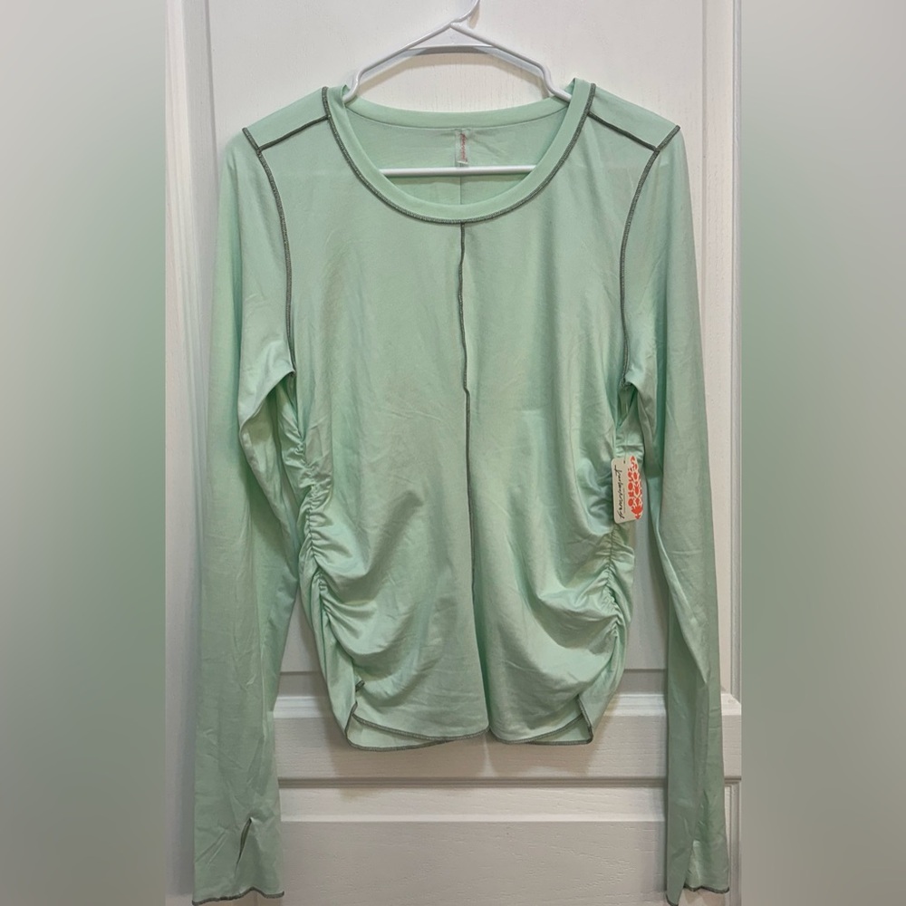 NWT Free People Right on Run Long Sleeve Layer